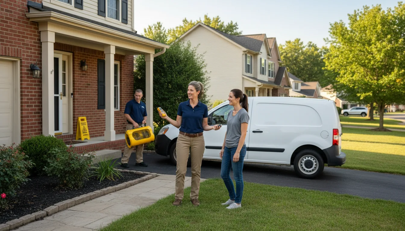 Residential water damage restoration in Brookville, PA